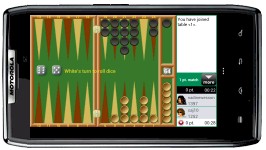 Playing Backgammon Club on android phone