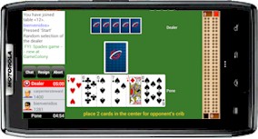 Playing Cribbage GC on android phone
