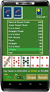 Playing Solitaire on android phone